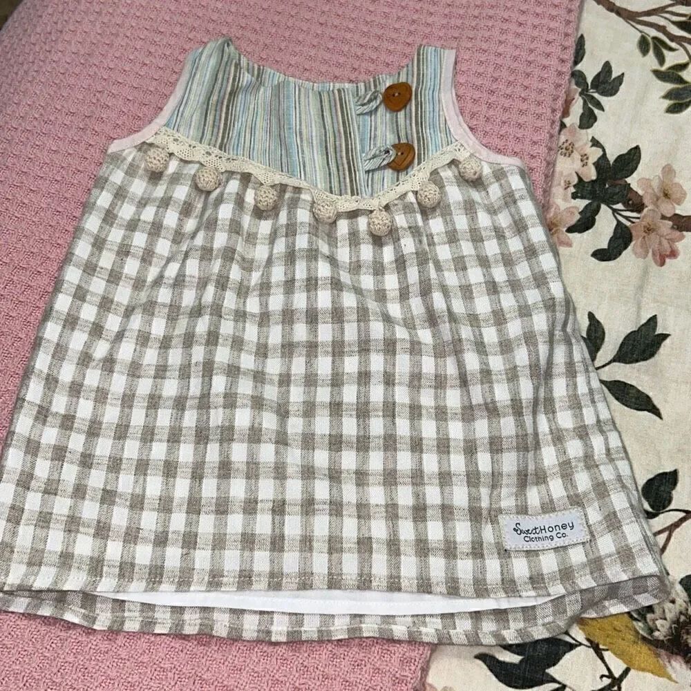Sweethoney linen tunic sz 12m
